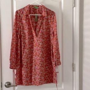 J.Crew floral beach / pool coverup Size M